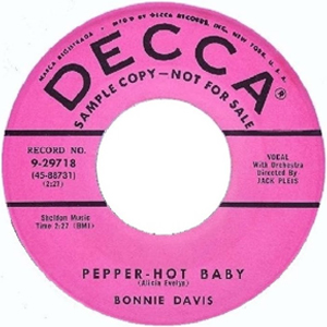 Bonnie Davis - Pepper hot baby (1955)