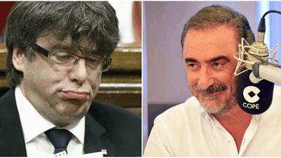 La descomunal burla de Herrera tras ser Puigdemont posible candidato a Nobel de la Paz