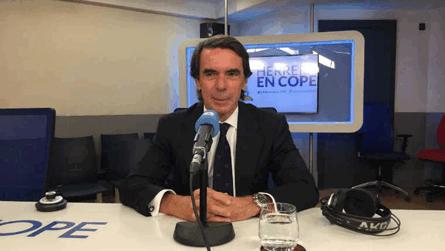 Aznar critica a Snchez y estalla contra el PSOE