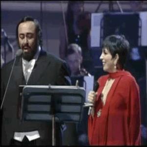 New York, New York - Liza Minnelli and Luciano Pavarotti