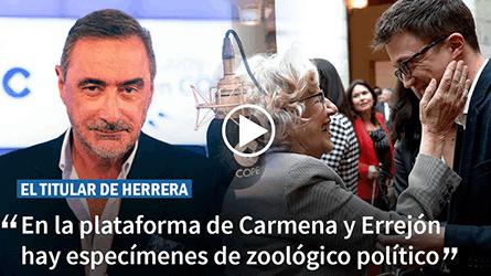 Herrera: En la plataforma de Carmena y Errejn hay especmenes de zoolgico poltico