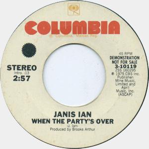 Janis Ian - When the party s over