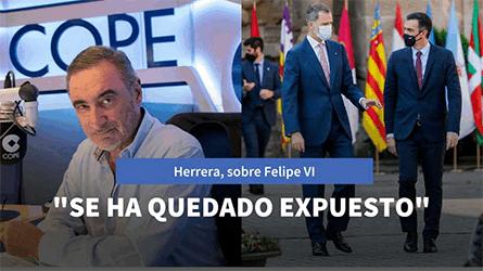 Herrera habla claro sobre Felipe VI tras la salida de su padre: Ha ganado tiempo, pero se ha quedado