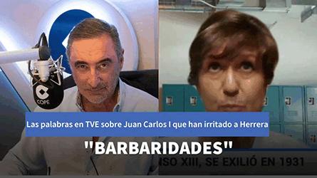 Las palabras en TVE de una profesora de Historia sobre Juan Carlos I que revuelven a Herrera