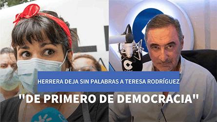 La lección de Herrera a Teresa Rodríguez que no olvidará nunca: De primero de democracia