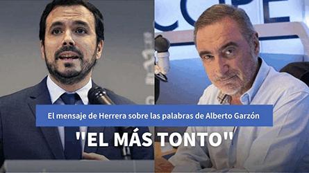Herrera manda un aviso a Sánchez tras su silencio ante las palabras de Alberto Garzón sobre el Rey
