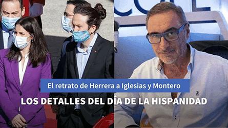 La fotografa de Herrera sobre el papel de Iglesias y Montero en el acto con Felipe VI