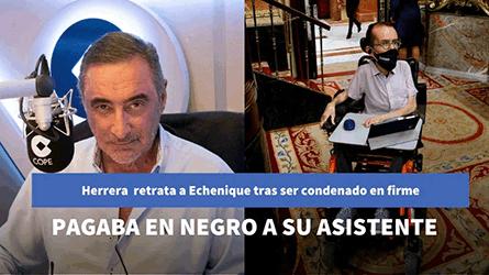 Herrera retrata a Echenique tras ser condenado por pagar a su asistente en negro