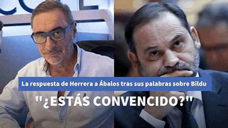 La respuesta de Herrera a José Luis Ábalos tras sus palabras sobre el papel de Bildu en los Presupue