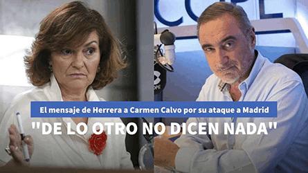 La aclaracin de Herrera a Carmen Calvo tras su ataque a la poltica fiscal de Madrid