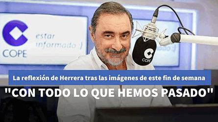 La reflexin de Herrera sobre el coronavirus tras las imgenes que se han podido ver este fin de sem