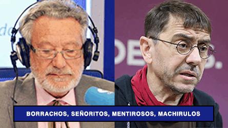 Para Monedero los oyentes de Herrera son energmenos, machirulos, cortijeros y violentos