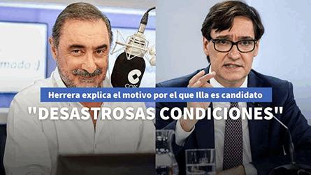 Herrera explica el motivo de Salvador Illa para liderar la lista del PSOE en Catalua