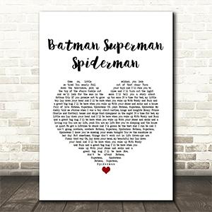 Batman, Superman, Spiderman