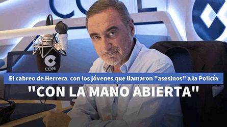 El enfado de Herrera con los jvenes que llamaron asesinos a la Polica en una fiesta clandestina