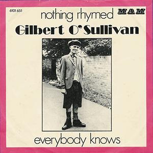 Gilbert OSullivan - Nothing rhymed