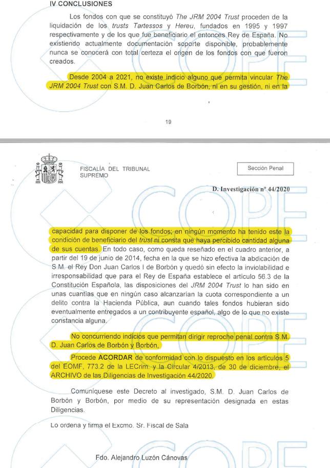 Conclusiones del fiscal Luzón